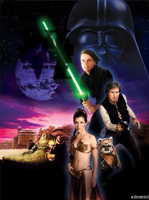 Starwars Ep Vi Mini Metal Movie Poster 8in x 12in