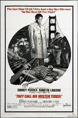 They Call Me Mister Tibbs Mini movie poster Metal Print 8in x 12in