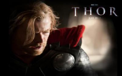 Thor movie poster Metal Print 8in x 12in