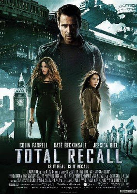Total Recall Mini movie poster Metal Print 8in x 12in