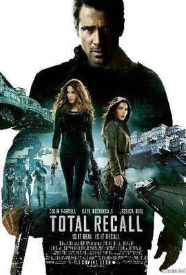 Total Recall Mini movie poster Metal Print 8in x 12in