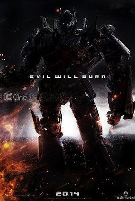 Transformers 4 Mini Metal Movie Poster 8in x 12in