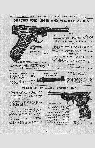 War Pistols Walther P-38 Ad 11inx17in Mini Art Poster