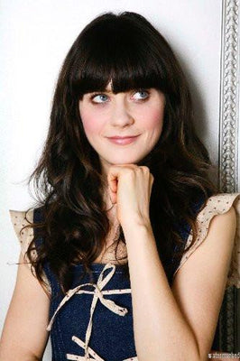 Zooey Deschanel poster tin Metal Print Wall Art
