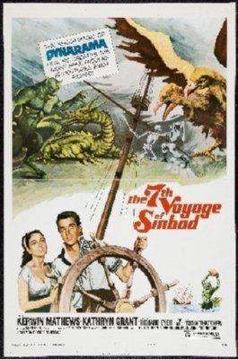 7Th Voyage Of Sinbad Mini movie poster Sign 8in x 12in