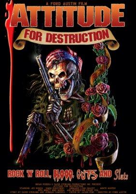 Attitude For Destruction Photo Sign 8in x 12in