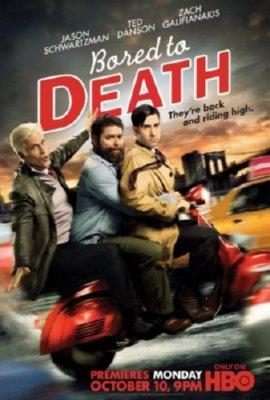 Bored To Death Mini movie poster Sign 8in x 12in