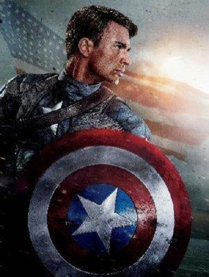 Captain America Mini movie poster Sign 8in x 12in