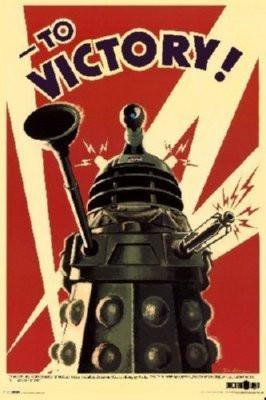Dalek To Victory poster tin sign Wall Art