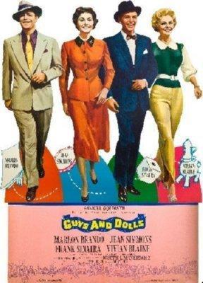 Guys And Dolls Mini movie poster Sign 8in x 12in