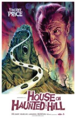 House On Haunted Hill Mini Metal Movie Poster 8in x 12in
