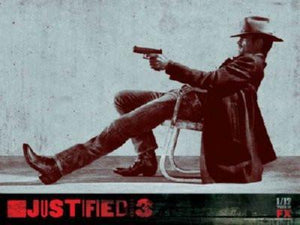 Justified Season 3 poster tin sign Wall Art