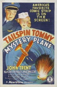 Tailspin Tommy Mystery Plane Mini movie poster Sign 8in x 12in