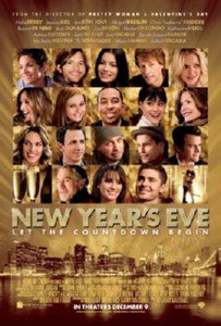 New Years Eve Mini movie poster Sign 8in x 12in