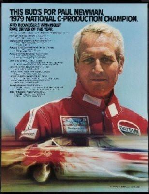 Paul Newman Racing poster tin Metal Print Wall Art