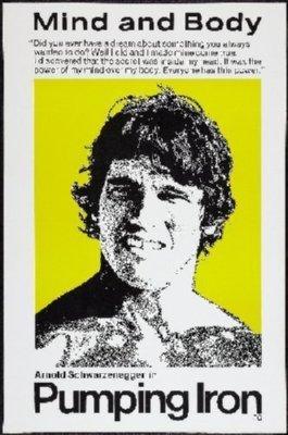 Pumping Iron Mini Metal Movie Poster 8in x 12in