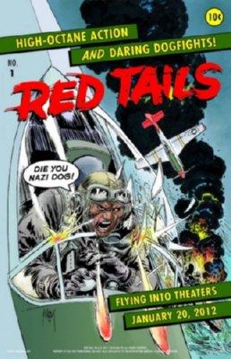 Red Tails Mini Metal Movie Poster 8in x 12in