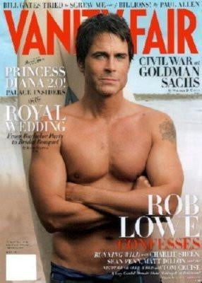 Rob Lowe Vanity Fair Cover poster tin sign Wall Art