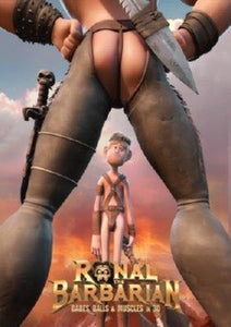 Ronal Barbarian Mini movie poster Sign 8in x 12in