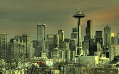 Seattle Skyline Mini Poster 11inx17in