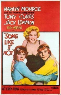 Some Like It Hot Mini Metal Movie Poster 8in x 12in