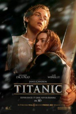 Titantic 3D Mini movie poster Metal Print 8in x 12in