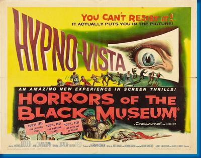 Horrors Of The Black Museum Metal Movie Poster 8in x 12in
