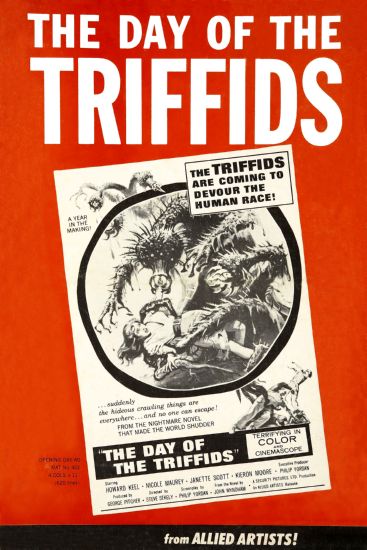 Day The Of The Triffids poster 24in x 36in for sale cheap United States USA