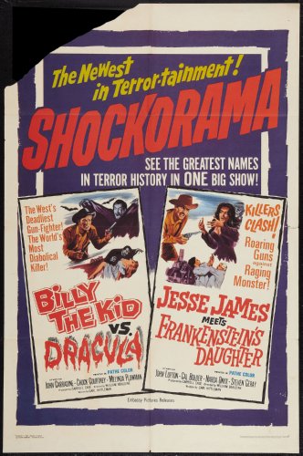 Billy The Kid Jesse James Monster poster 24x36 Shockorama