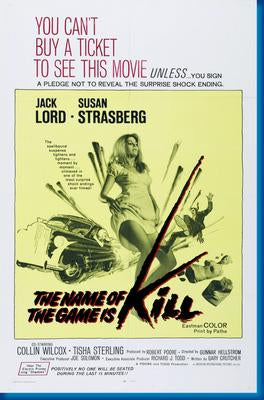 (24inx36in ) Name Of The Game Is Kill poster