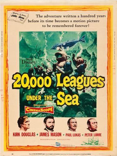 20000 Leagues Under The Sea movie poster Sign 8in x 12in