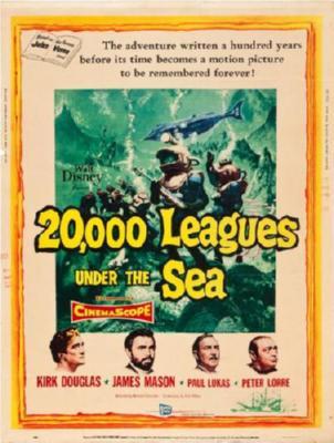 20000 Leagues Under The Sea Movie Poster 24in x 36in - Fame Collectibles
