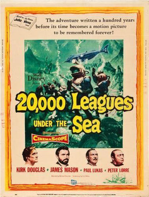 20000 Leagues Under The Sea movie poster Sign 8in x 12in