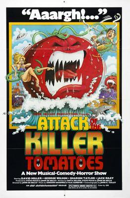 Attack Of The Killer Tomatoes Metal Movie Poster 8in x 12in