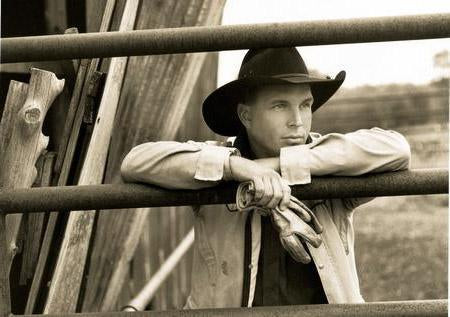 Garth Brooks Poster Sepia Cowboy