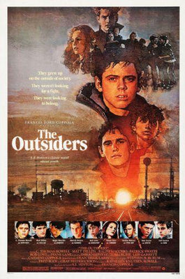 Outsiders The movie poster Sign 8in x 12in