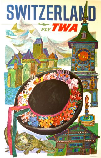 Switzerland Tourism poster for sale cheap United States USA