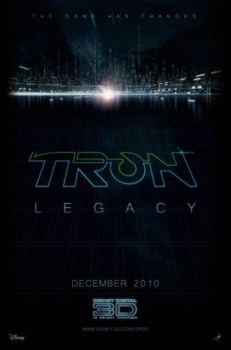 Tron Legacy Metal Movie Poster 8in x 12in