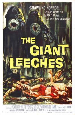 Attack Of The Giant Leeches movie poster Sign 8in x 12in