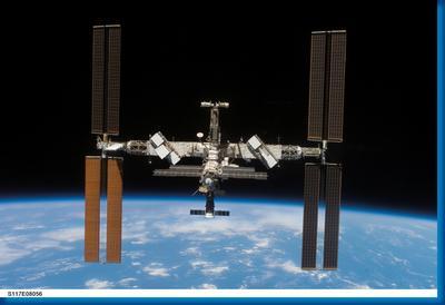 International Space Station Aviation Poster