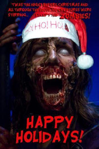 Zombie Christmas Greetings Poster 16in x 24in