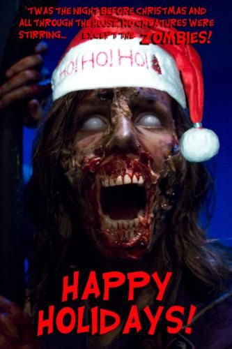 Zombie Christmas Greetings poster 24in x 36in for sale cheap United States USA