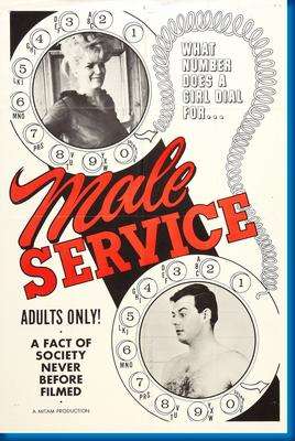 Male Service poster for sale cheap United States USA