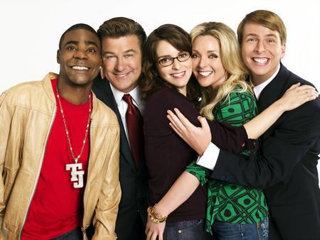30 Rock Cast Promo Ensemble Tina Fey Alec Baldwin poster tin Metal Print Wall Art