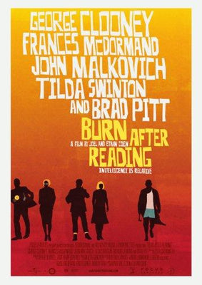Burn After Reading poster 27x40 The Poster Depot