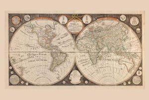 World Map 1799 Poster On Sale United States