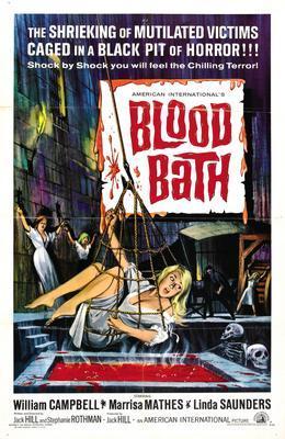 Blood Bath movie poster Sign 8in x 12in