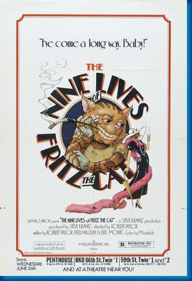 Nine Lives Of Fritz The Cat poster for sale cheap United States USA