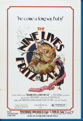 (24inx36in ) Nine Lives Of Fritz The Cat poster