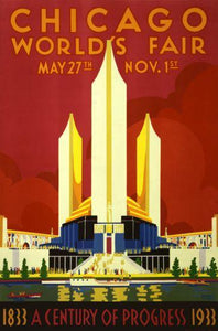 Chicago Worlds Fair Art Poster 16in x 24in